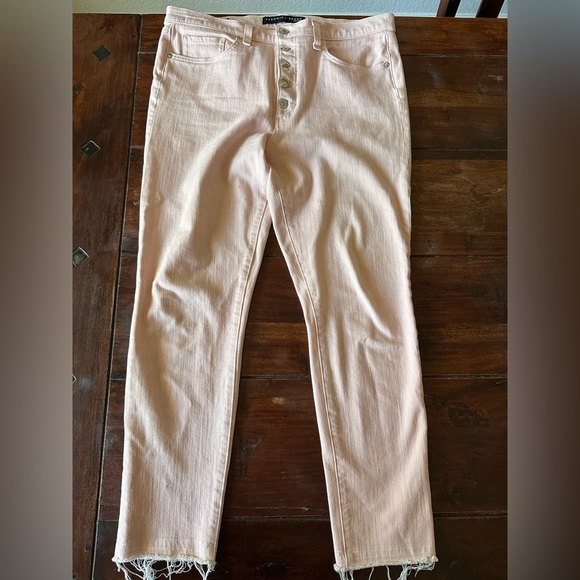 Veronica Beard Debbie Skinny Jeans 10” High Rise Millennial Pink Size 31 - Picture 6 of 12